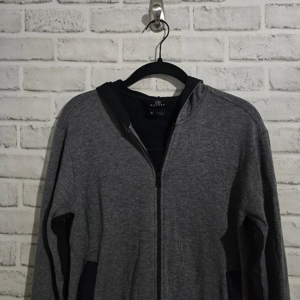 Aether Relay Wool Blend‎ Full Zip Hoodie Grey Size S